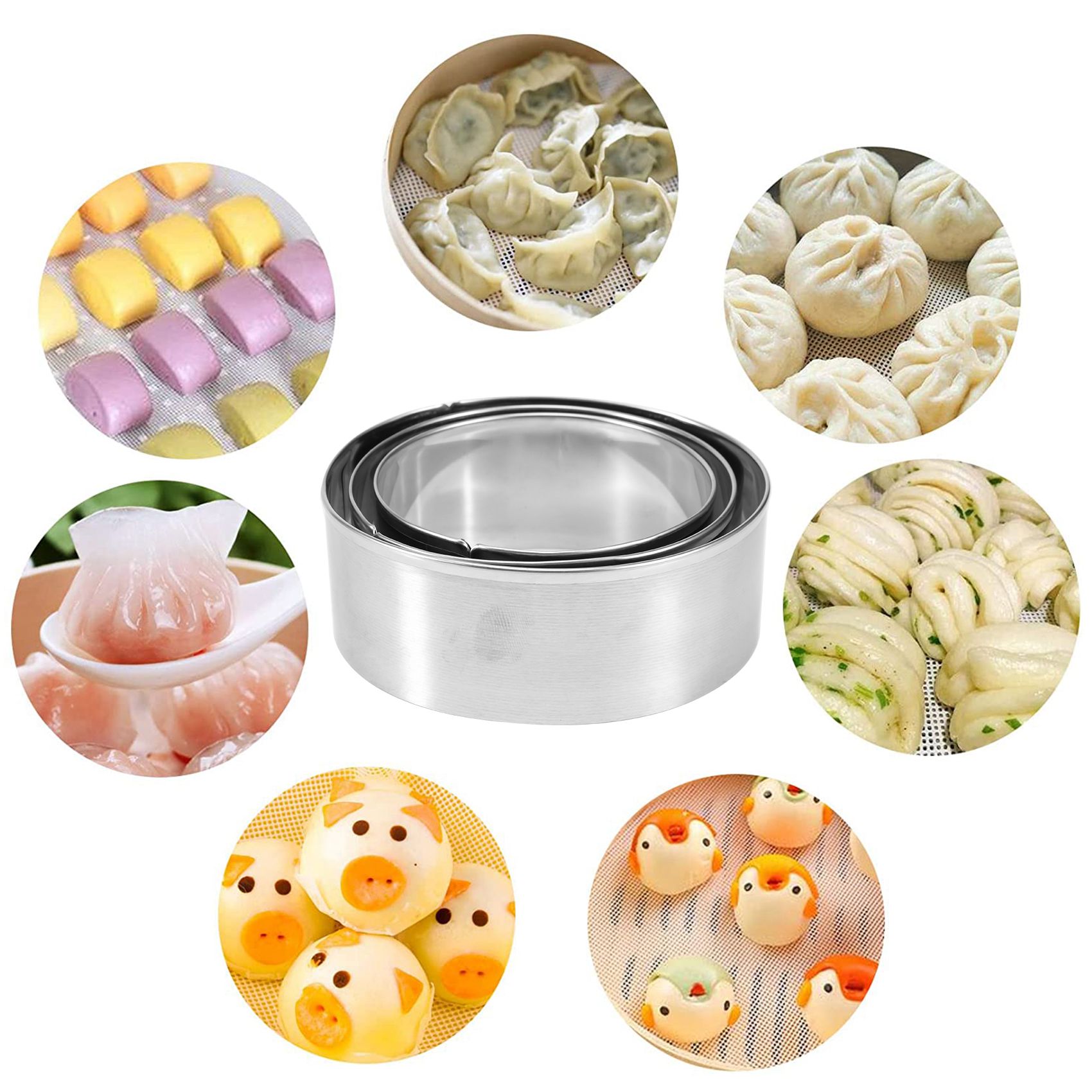 FAST-Dumplings Maker 8 Pcs, Pr - Dumpling Press Set recension och pris