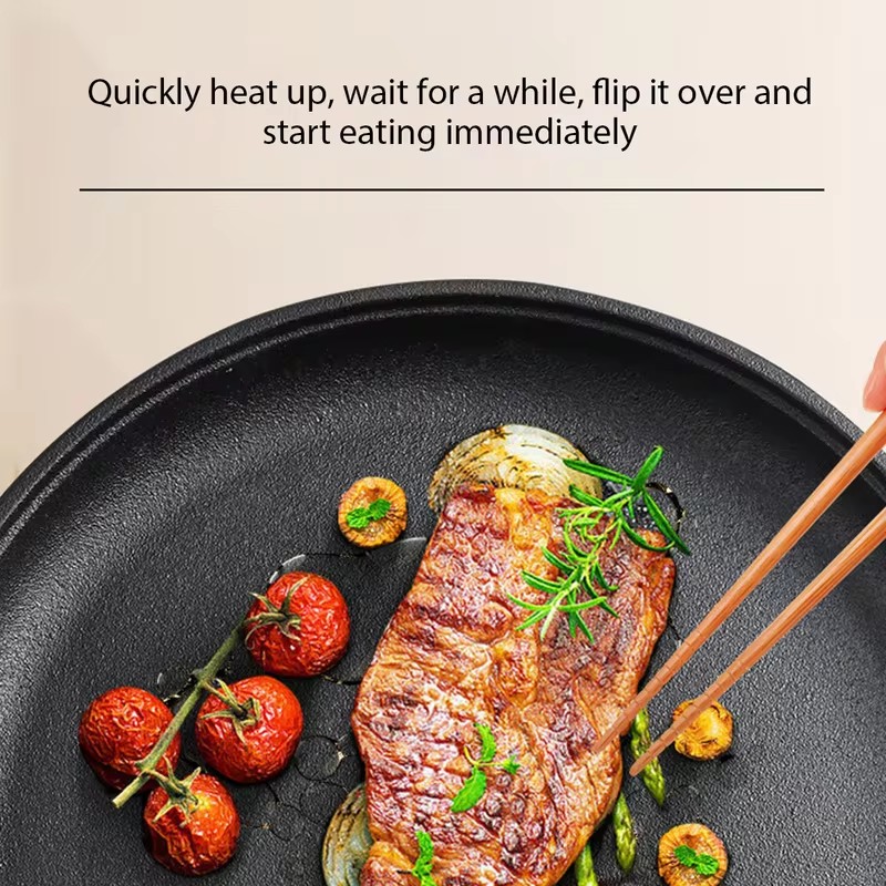 Heavy-Duty Cast Iron Fry Pan w - Mini Pancake Griddle recension och pris