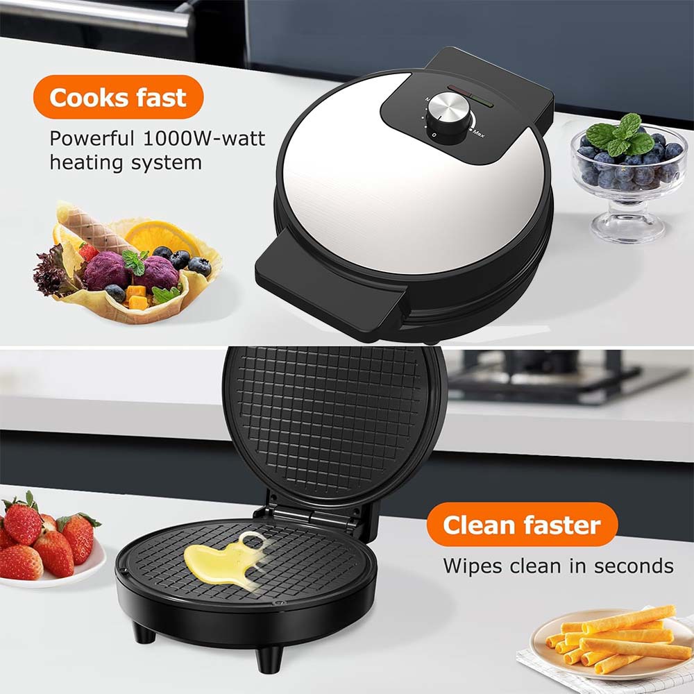New 220V Household DIY Ice Cre - Waffle Cone Maker recension och pris