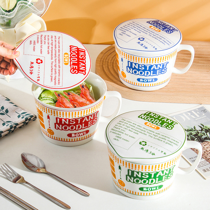 1150ml Ceramic Instant Noodle  - Dim Sum Basket recension och pris