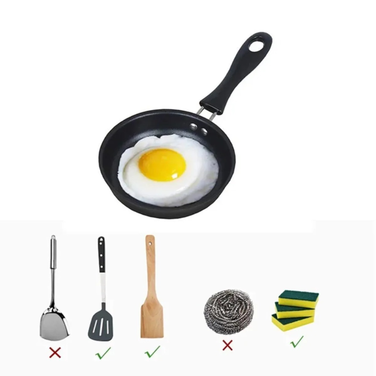 Mini Frying Pan with Handle Po - Mini Pancake Griddle recension och pris
