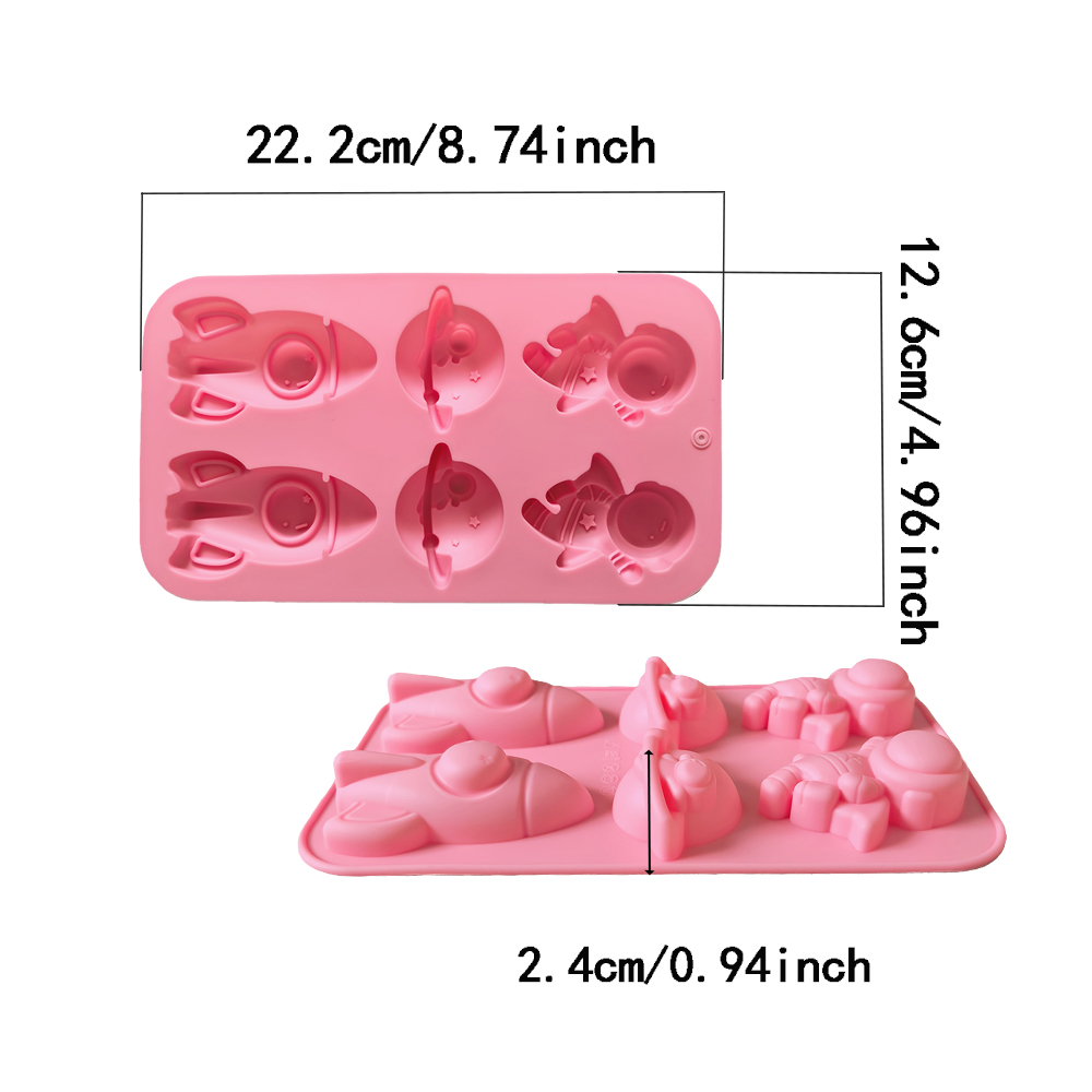 1pc Creative Rocket Astronaut  - Donut Mold Silicone recension och pris