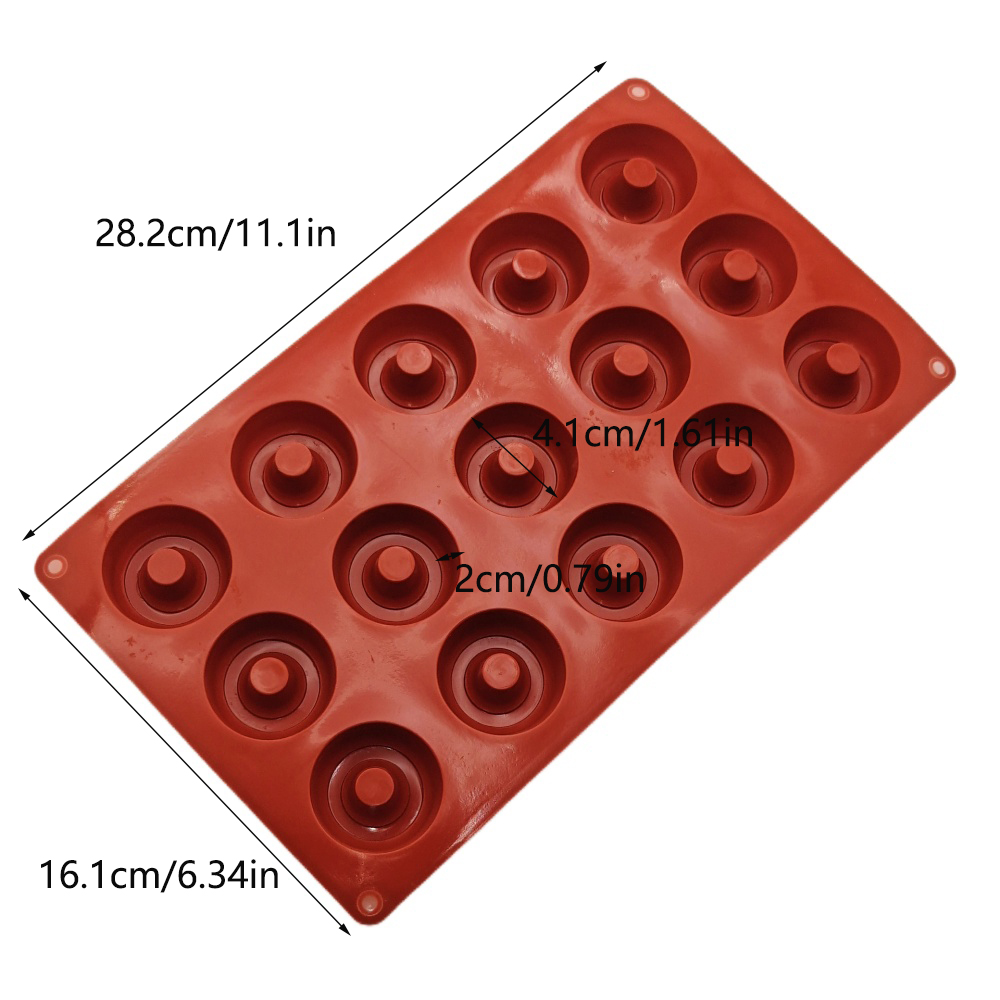 Hot Selling 15 Hole Wine Vorte - Donut Mold Silicone recension och pris