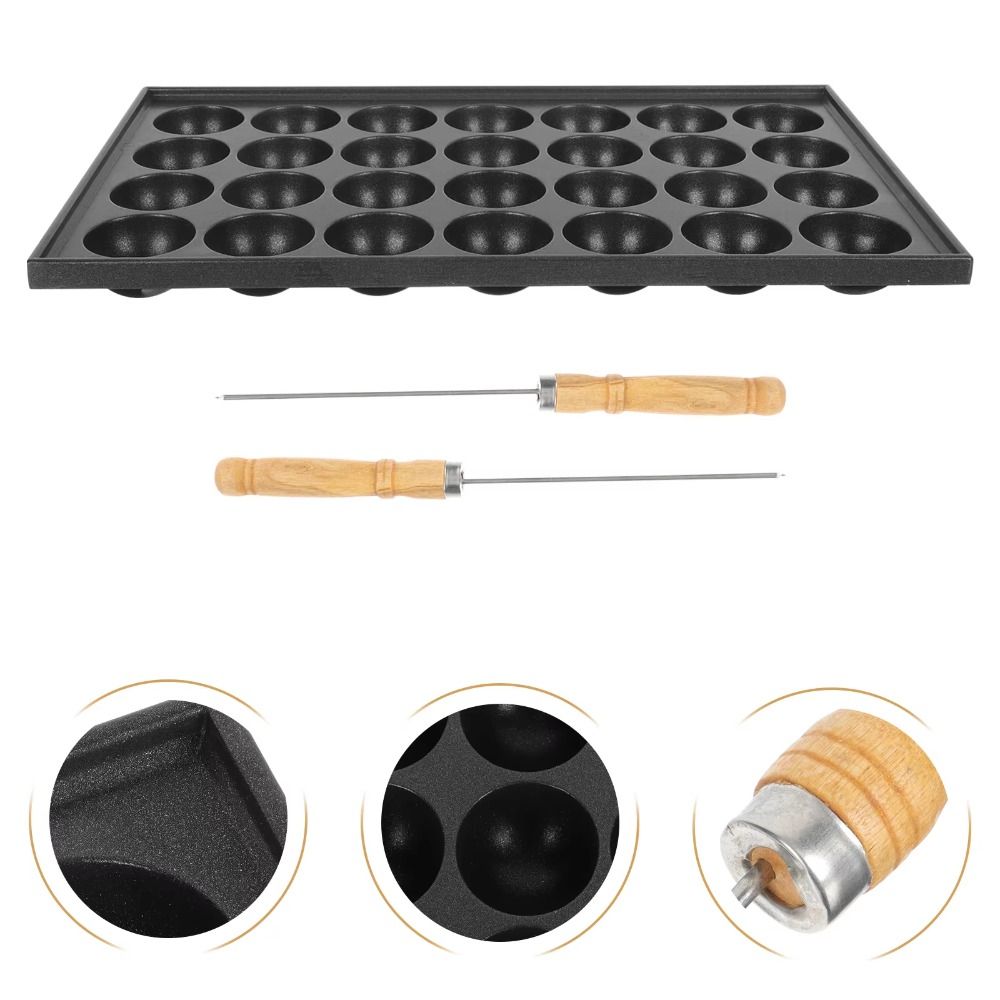 28 Holes Durable Nonstick Tako - Takoyaki Grill Plate recension och pris